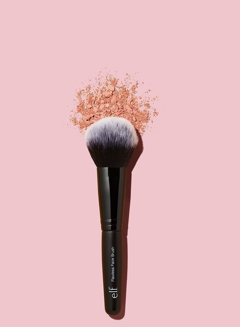 ELF Flawless Face Brush, Vegan Makeup Tool, Contour, for Powder, Blush, Bronzer - Image 2