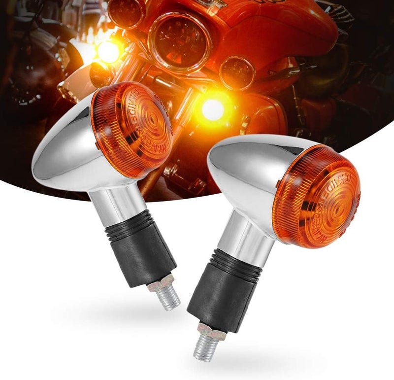 MOTLTECH MOTL Chrome Motorcycle Turn Signal Lights - Image 1