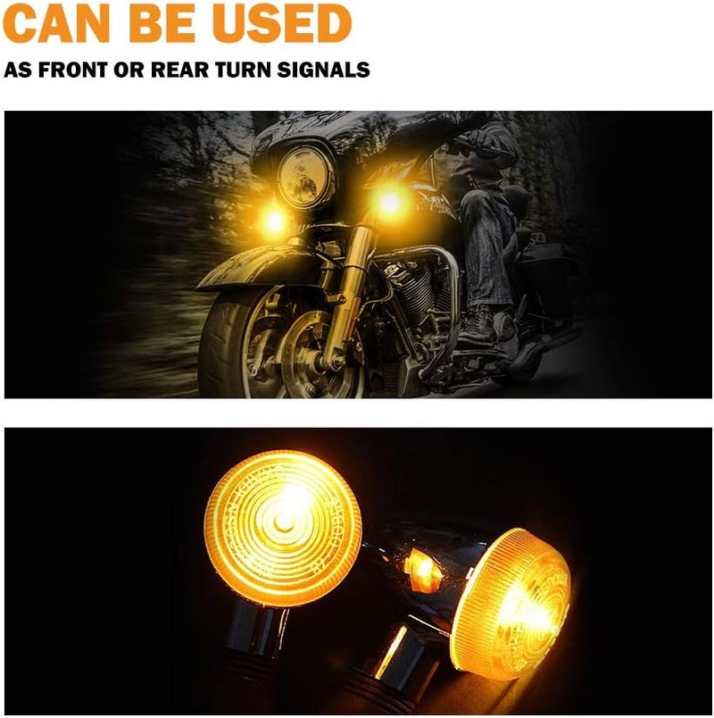 MOTLTECH MOTL Chrome Motorcycle Turn Signal Lights - Image 5
