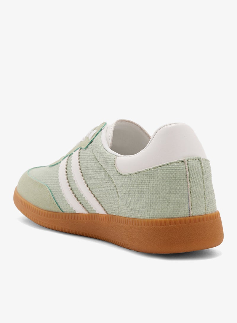 جينجر حذاء رياضي بتفاصيل مخططة - Image 2