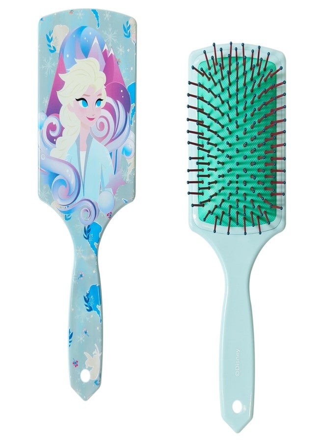 LUV HER Frozen Kids Hair Brush & Spa Headband Set for Girls - Features Elsa - Fun Grooming Kit for Detangling, Styling & Skincare - Soft & Stretchy, One Size, Ages 3+ - Image 3