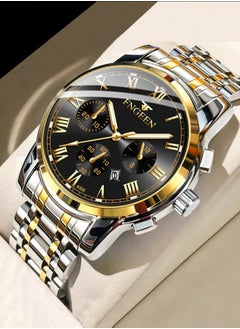 FNGEEN BINBONG 4006 Men Watches Top Brand Luxury Waterproof Date Clock Male Steel Strap Casual Quartz Watch Sports Wrist Watch Men  - Image 1