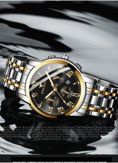 FNGEEN BINBONG 4006 Men Watches Top Brand Luxury Waterproof Date Clock Male Steel Strap Casual Quartz Watch Sports Wrist Watch Men  - Image 4