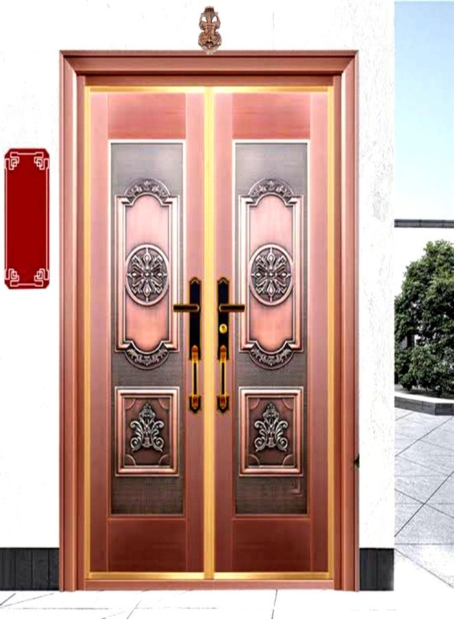 FLAIMYST 6 Inche Kirtimukha for Home Door in Aluminium Metal, Kirtimukha Wall Hanging for Home Decor, Nazar Battu for Home Entrance, Evel Eyes Protection Home, Shop & Office (Copper Color) - Image 4