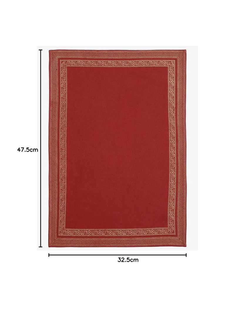Fabindia Fabindia Miraya Cotton Printed Mat Set of 6  - Image 2
