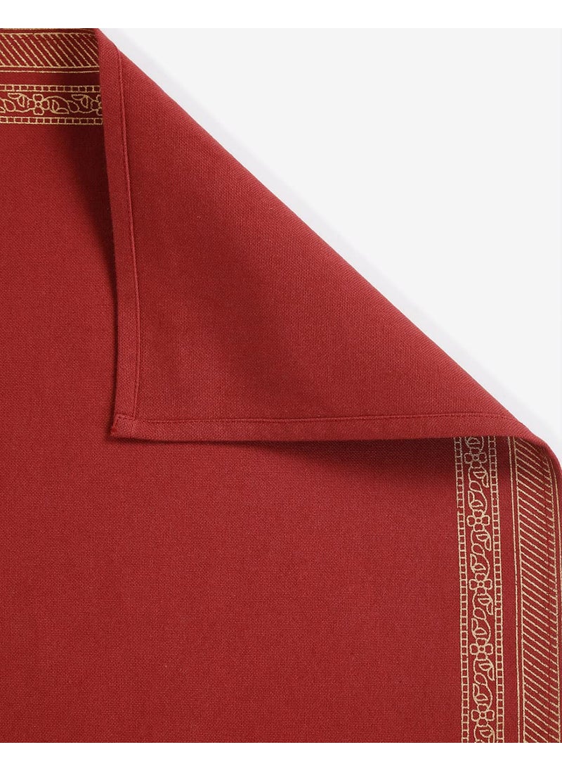 Fabindia Fabindia Miraya Cotton Printed Mat Set of 6  - Image 3