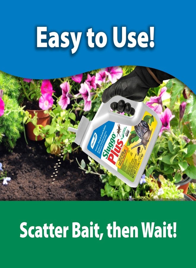 Monterey Sluggo Plus Bundled with Measuring Spoon - Snail & Slug Killer, Plus Controls Other Insects, OMRI Listed for Organic Gardening - 2.5 lb jug - Image 4