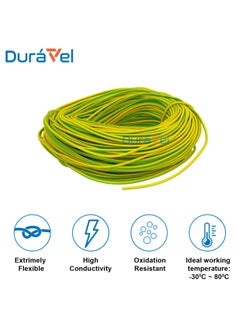 Duravel Duravel Copper Wire Conductor for Electrical Power Transmission (YELLOW-GREEN 10 METER, 1.5MM)  - Image 4