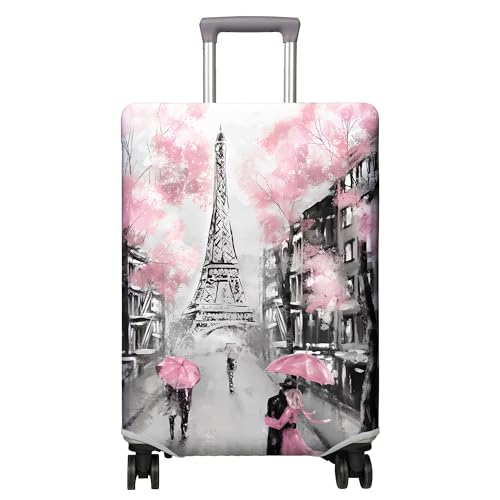 PtRug Travel Luggage Cover Suitcase Protector Fits 1832 Inch Wheel Covers PatternedTravel Related Items Flower Luggage Protector Elastic S - Image 1