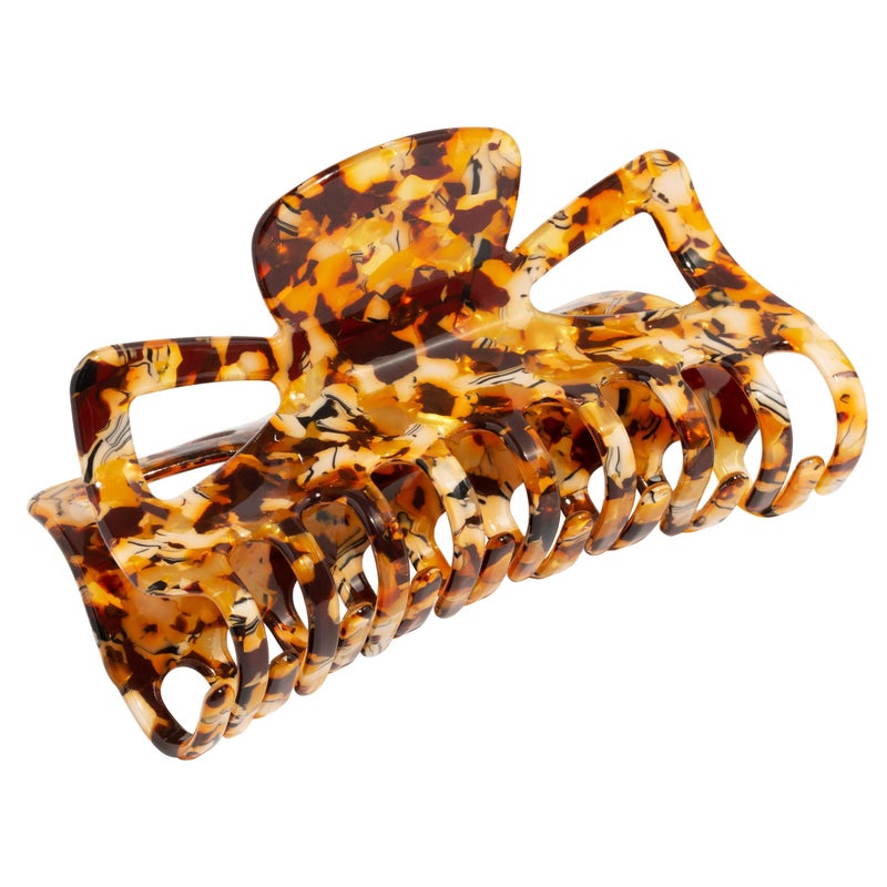 L. Erickson Brittany Claw Claw Hair Clip, Orange, 1 Count (Pack of 1), Unisex, All Hair Types, Modern Animal Print, Women's Accessories, Everyday Use - Image 1