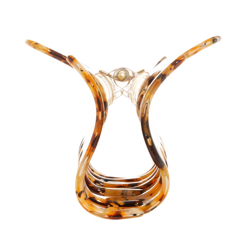 L. Erickson Brittany Claw Claw Hair Clip, Orange, 1 Count (Pack of 1), Unisex, All Hair Types, Modern Animal Print, Women's Accessories, Everyday Use - Image 3