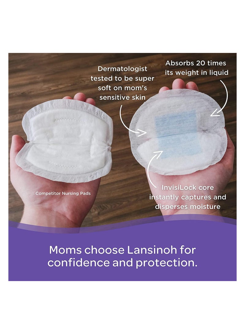 وسادات رضاعة لانسينو ستاي دراي للاستعمال مرة واحدة للرضاعة الطبيعية، 200 قطعة (عبوة من قطعة واحدة) - Image 3