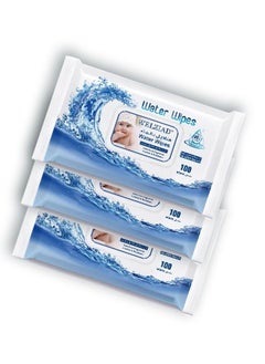 WELZIAD 98% Water Baby Wipes Ultra Soft for Sensitive Skin Fragrance Free Set of 6 Pack of 100 Wipes Total 600 Wipes  - Image 2