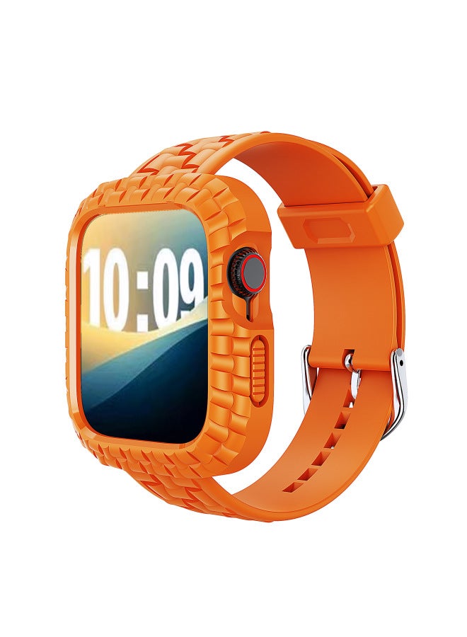 Loquat For Apple Ultra3/49mm Small Square Strap S10/46mm Watch Strap SE3/42mm One-piece Strap-Color:Gray-Dimensions:SE3/42mm  - Image 4