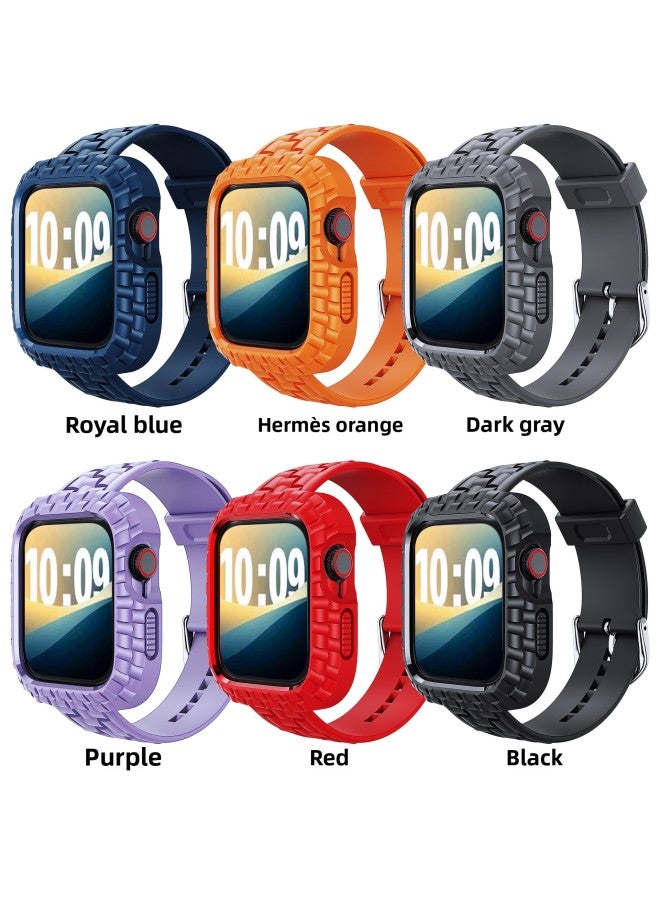 Loquat For Apple Ultra3/49mm Small Square Strap S10/46mm Watch Strap SE3/42mm One-piece Strap-Color:Gray-Dimensions:SE3/42mm  - Image 2