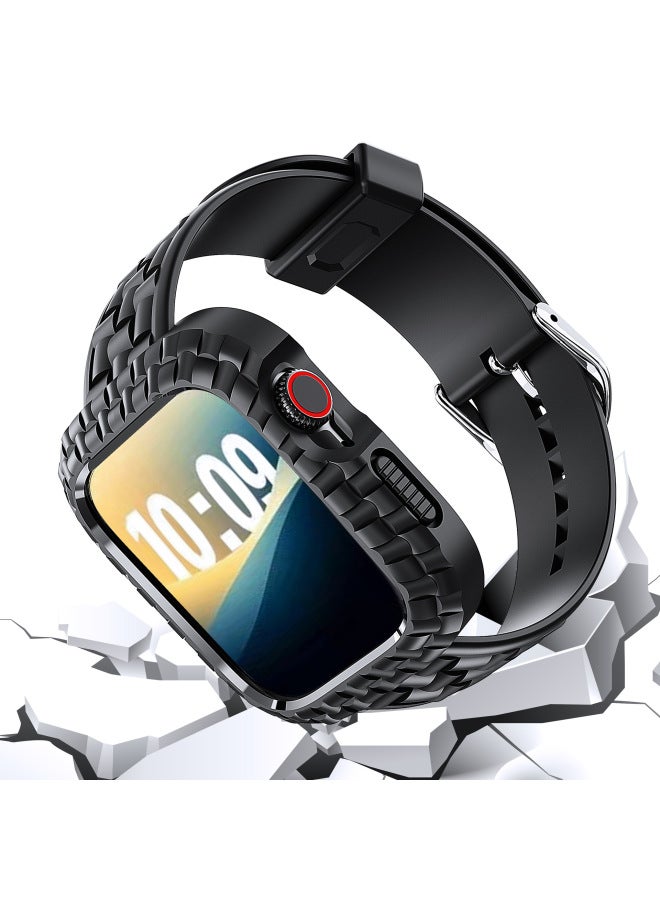Loquat For Apple Ultra3/49mm Small Square Strap S10/46mm Watch Strap SE3/42mm One-piece Strap-Color:Gray-Dimensions:SE3/42mm  - Image 3