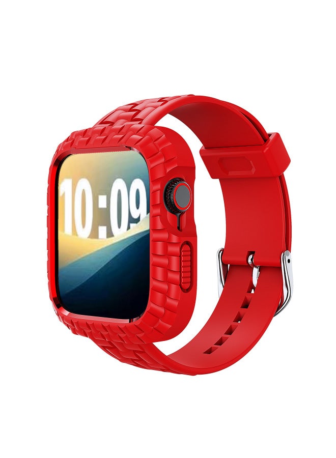 Loquat For Apple Ultra3/49mm Small Square Strap S10/46mm Watch Strap SE3/42mm One-piece Strap-Color:Gray-Dimensions:SE3/42mm  - Image 5