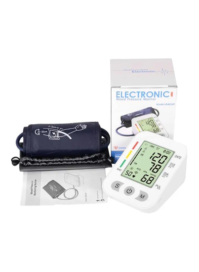 Spectrum RAK-269 Electronic Blood Pressure Monitor with LCD Display Voice Assistance and USB Connectivity Accurate Oscillographic Detection 99 Memory Storage Ideal for Home Health Care - Image 3