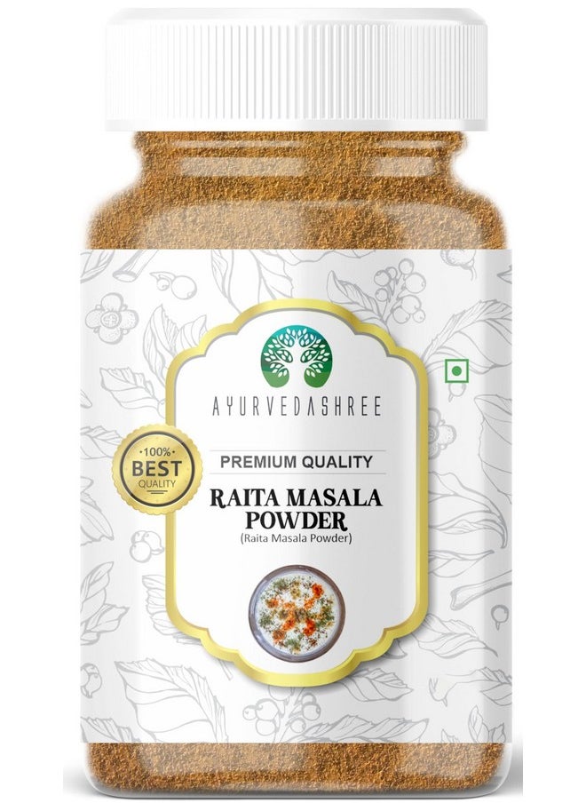 AYURVEDASHREE Raita (Dahi Bhalla) Masala 100gm PET Jar - طبيعي بالكامل | صحي | غير معدّل وراثيًا | بهارات هندية - pzsku/ZE55568EF854DDB2326ECZ/45/_/1740982575/fe6f994c-5c04-45fc-bb90-a650f270b272