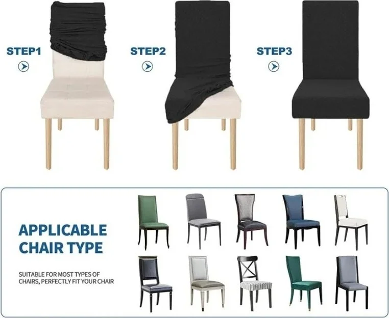 الجيار Patterned Velvet Chair Cover, lycra, elastic, standard, Geometric Pattern (1 Piece)