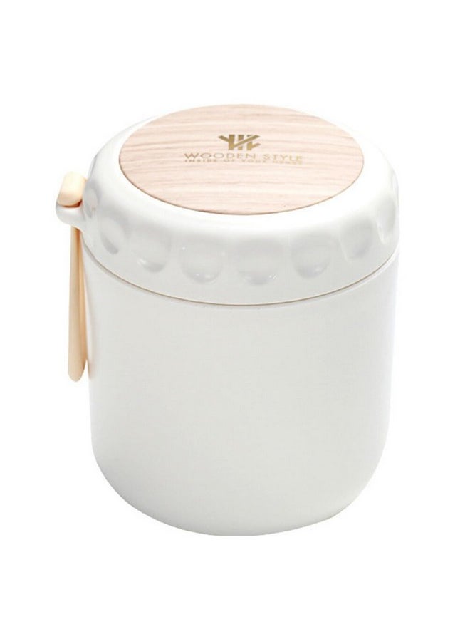 Cabilock - Insulated Food Container With Handle Portable Microwaveable Breakfast Cup Insulated Lunch Containers With Spoon Sealed Soup Container Soup Cup Microwaveable Soup Holder Water Cup Food - Image 1