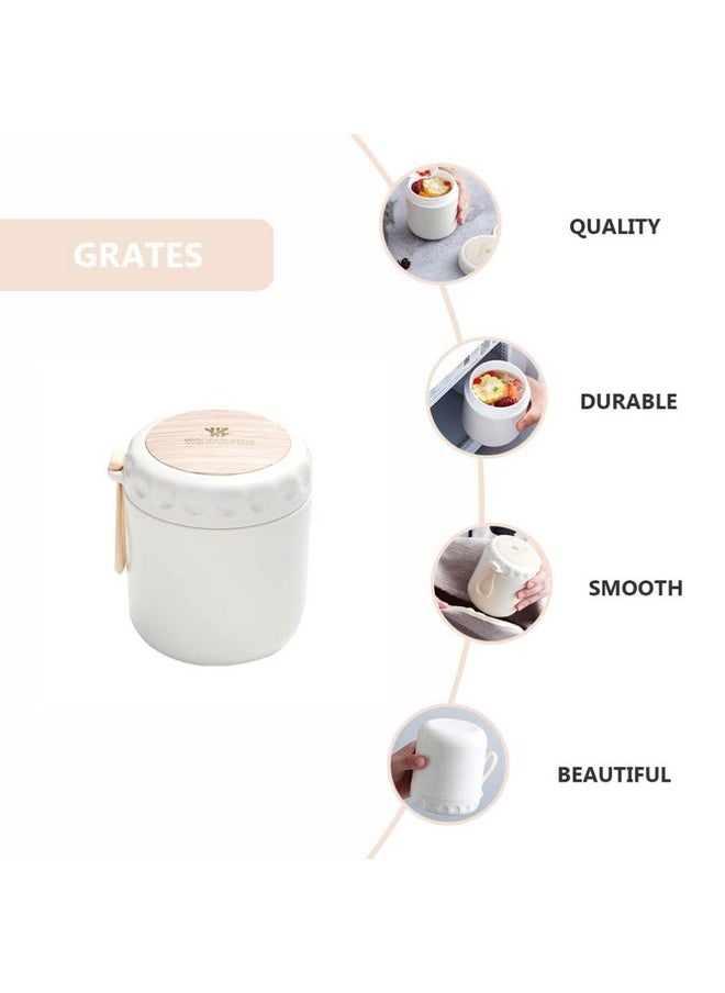 Cabilock - Insulated Food Container With Handle Portable Microwaveable Breakfast Cup Insulated Lunch Containers With Spoon Sealed Soup Container Soup Cup Microwaveable Soup Holder Water Cup Food - Image 1