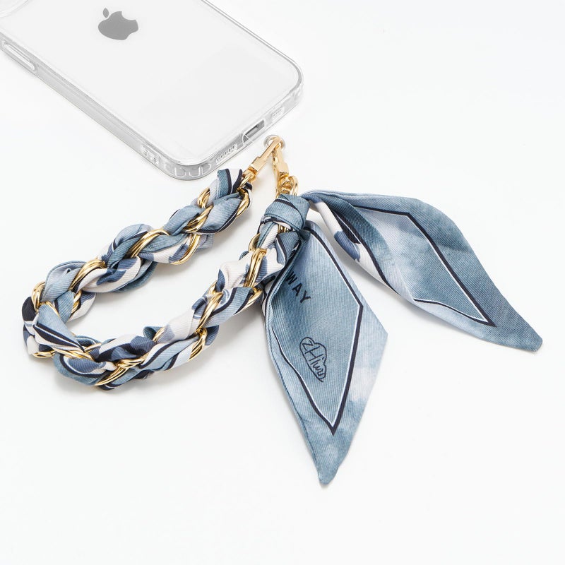 ZOOEASS Phone Wrist Lanyard Gold Metal Scarf Chain with Tether Tab Women Phone Chain Accessories - Image 4