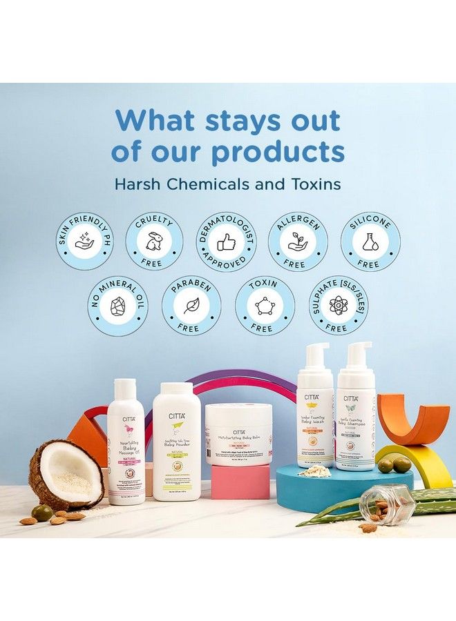 CITTA Gentle Tear Free Foaming Baby Shampoo For New Born ; For Delicate Scalp ; Natural Baby Shampoo For Kids With Coconut Oil Olive Oil And Oats ; Promote Hair Growth ; Dermatologist Approved ; 150 Ml  - Image 5