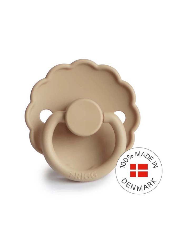 FRIGG Daisy Silicone Baby Pacifier 0-6M 2-Pack Aurora/Croissant - Size 1 - Image 3