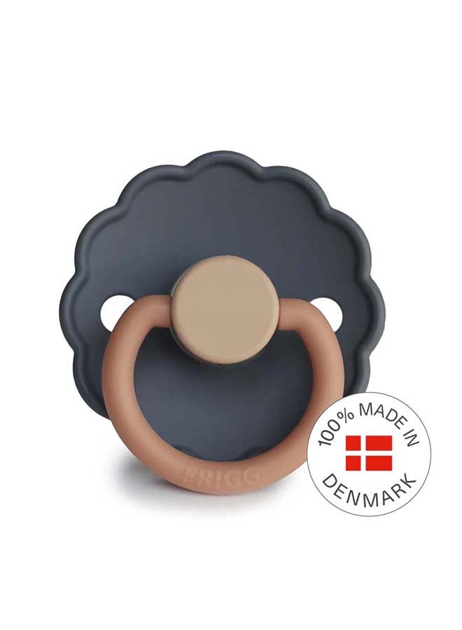 FRIGG Daisy Silicone Baby Pacifier 0-6M 2-Pack Aurora/Croissant - Size 1 - Image 2