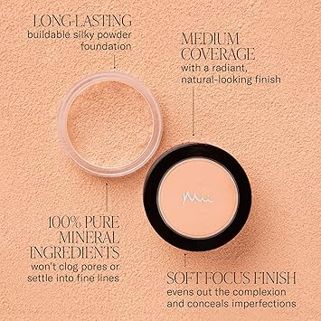 Mii Cosmetics Irresistible Face Base 100 Pure Mineral Foundation Award Winning 100 Pure Mineral Foundation Suitable for Vegans Precious Honey 06 - Image 5