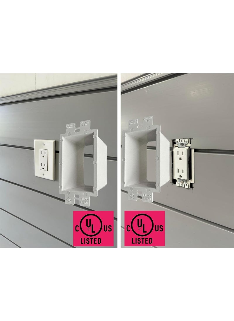 iMBAPrice iMBAPrice IMBABE1 UL Listed 1Gang NonMetallic Electrical Power Outlet Box Extender for Power Switch Receptacles Accessories 1Pack  - Image 5