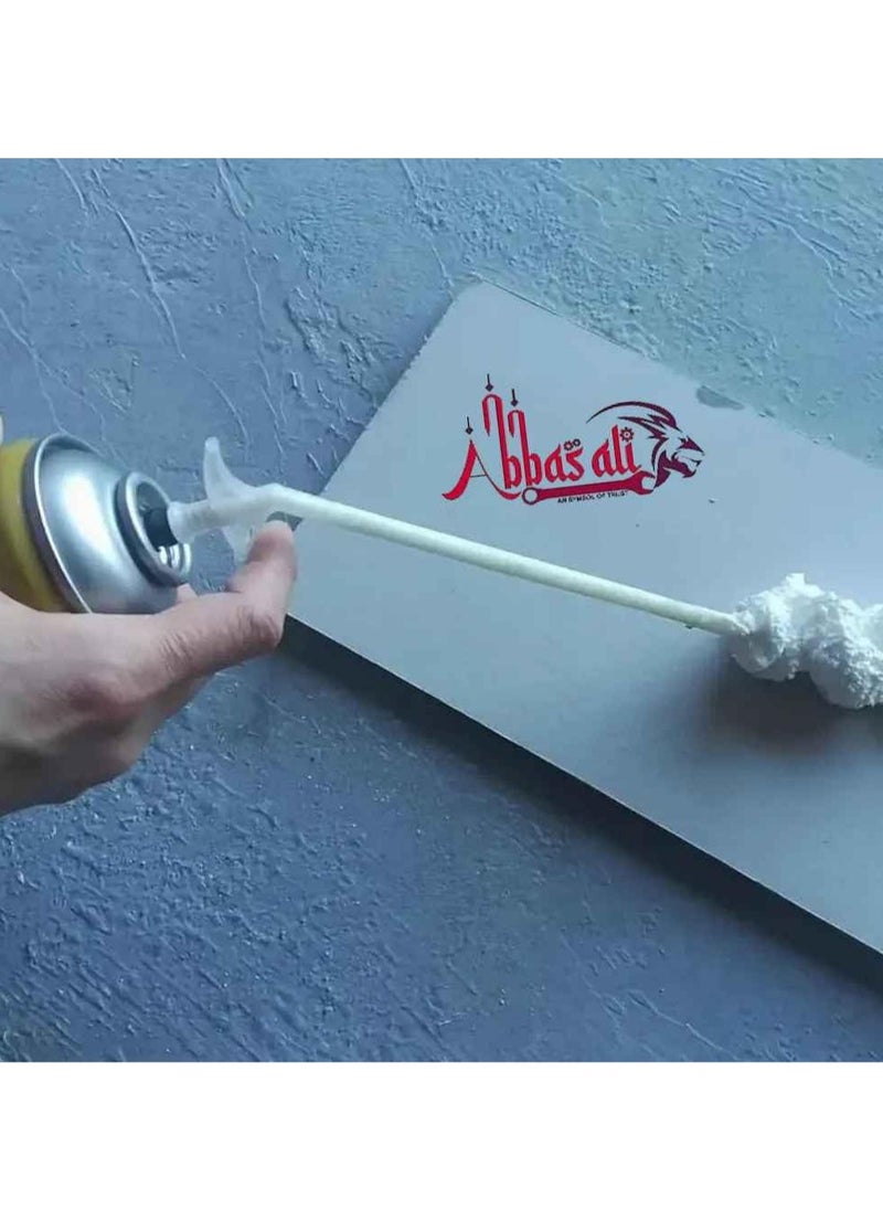 ABBASALI 750ml PU Foam Spray – Expanding Polyurethane Insulation Foam for Sealing, Filling, and Bonding. Ideal for Gaps, Cracks, and Joints. Easy Application with Precise Nozzle. Fast Curing (1)  - Image 3