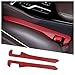 KIFIDAN 2PCS Car Seat Gap FillerFlexible Seat Gap Organizer Between Seats for Tightly Filling Seat GapsUniversal Car Side Seat Gap Filler Interior Car Accessories for Women Men Red - Image 2
