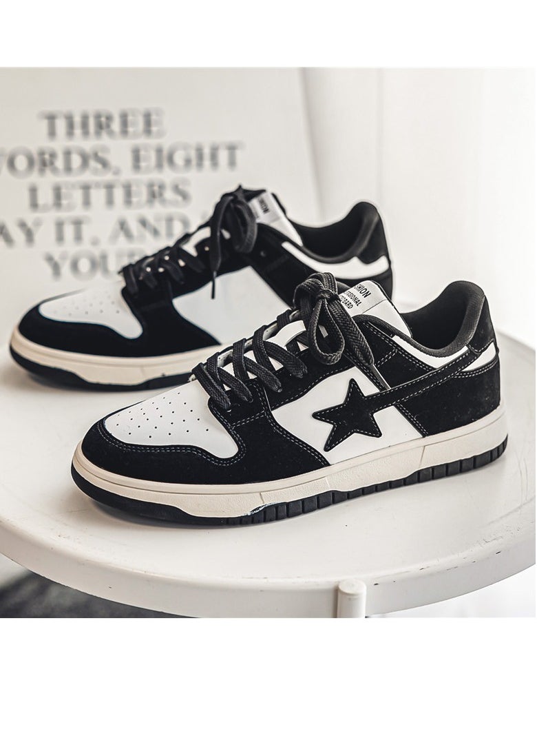 KUYING - New Fashion Trend Men's Board Shoes Gradient Low Top Sports Shoes - Image 1