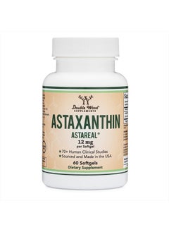 Double Wood Supplements Astaxanthin 12mg Max Strength (AstaReal: Natural Patented Astaxanthin with 70+ Human Clinical Trials - World's Most Studied Brand) Grown, Harvested, and Made in The USA (Astaxantina) by Double Wood  - Image 4