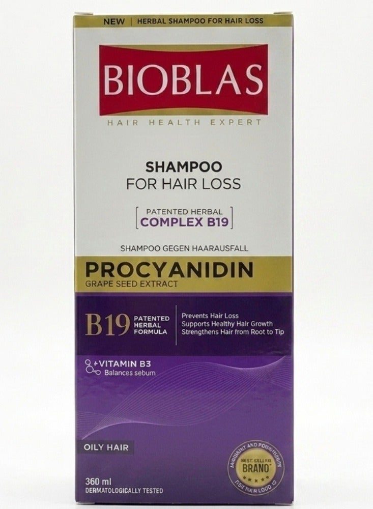 Bioblas Procyanidin Anti-Hair Loss Shampoo for Oily Hair