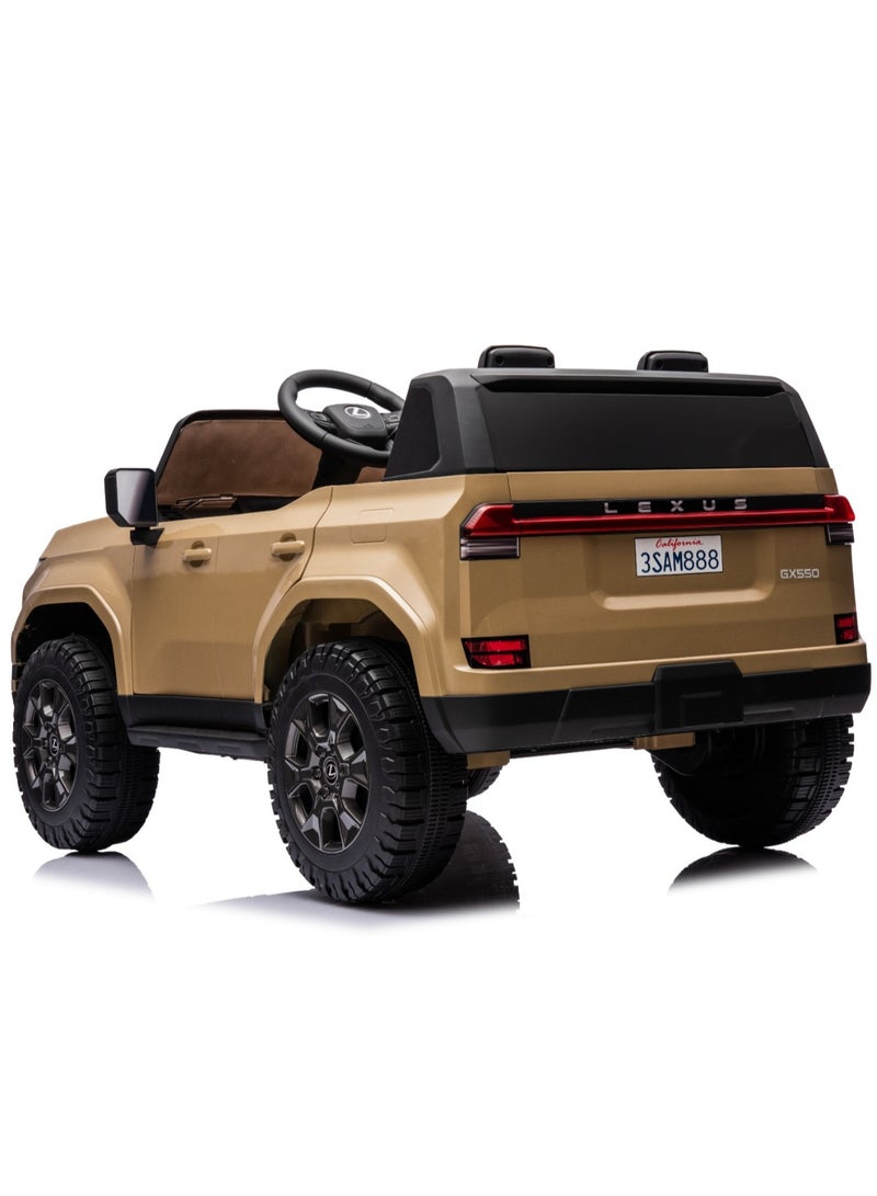 Lexus GX550 Electric Ride On Car - Beige - Image 5