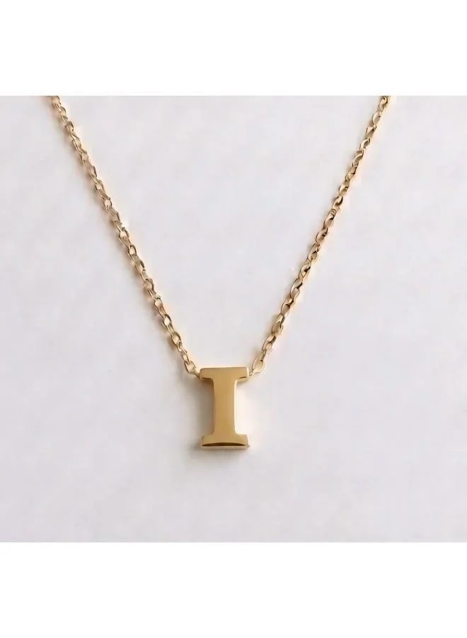Initial I Pendant Necklace