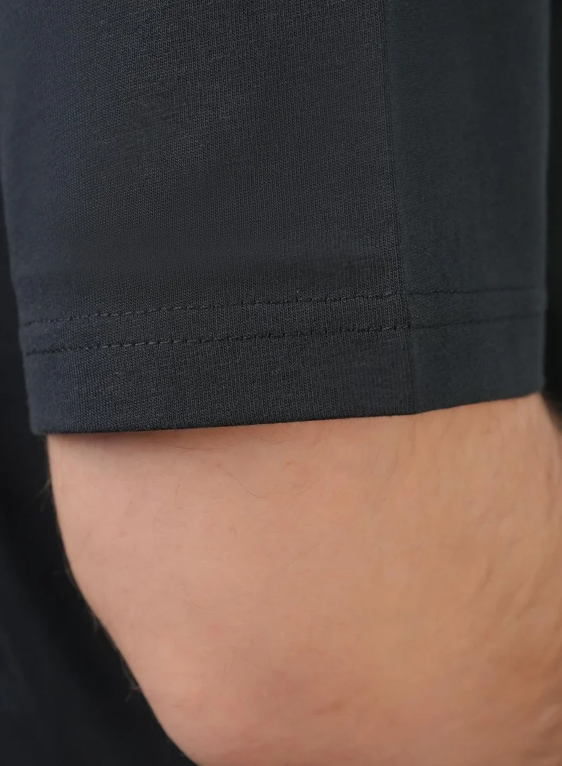 GIORDANO  Men’s Relaxed Fit Printed Crew Neck Cotton Jersey Tee for Men | Best Price UAE