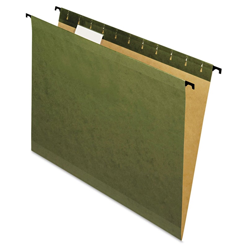 Pendaflex SureHook Reinforced Hanging Folders Letter Size Standard Green 20 per Box 812 x 11