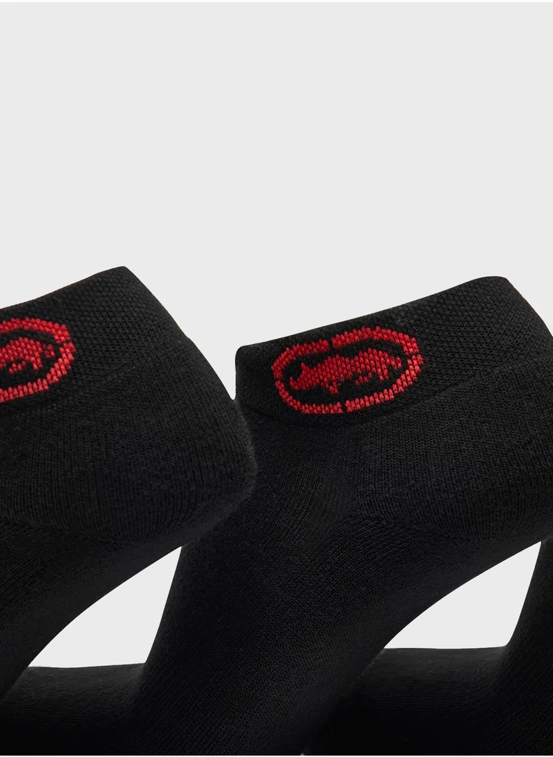 إيكو يو إن إل تي دي. Set of 3 - Ecko Logo Detail Ankle Length Socks