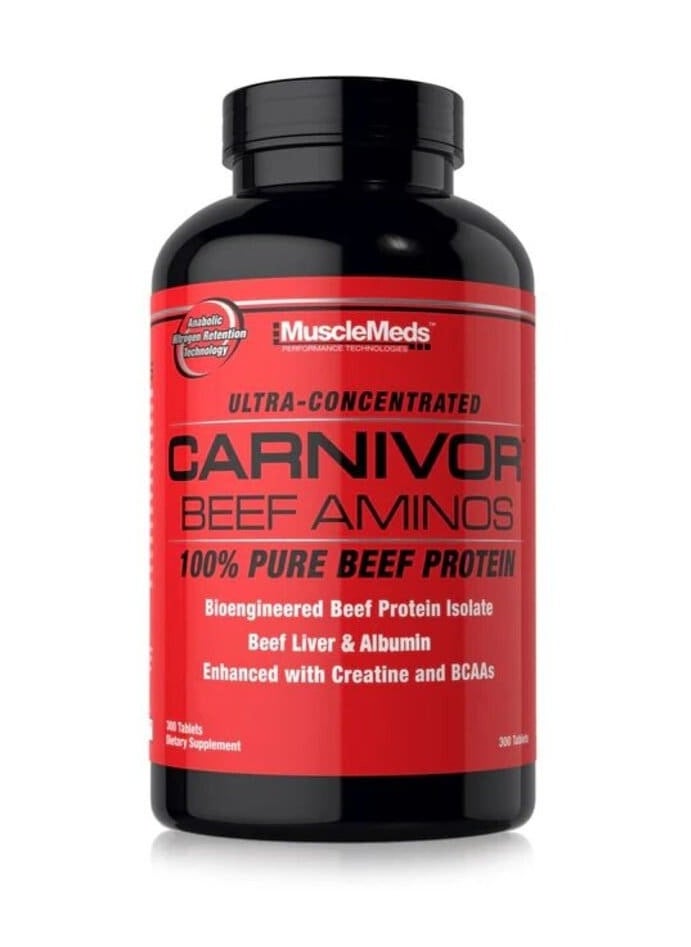 MUSCLEMEDS - Musclemeds, Carnivor Beef Amino, 300 Tabs - Image 1