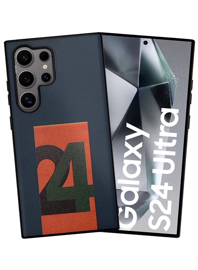 CATANES Samsung Galaxy S24 Ultra Case Hard PC Case with Print Design Luxury and Durable Case Cover Thin & Lightweight Case Blue - Image 3