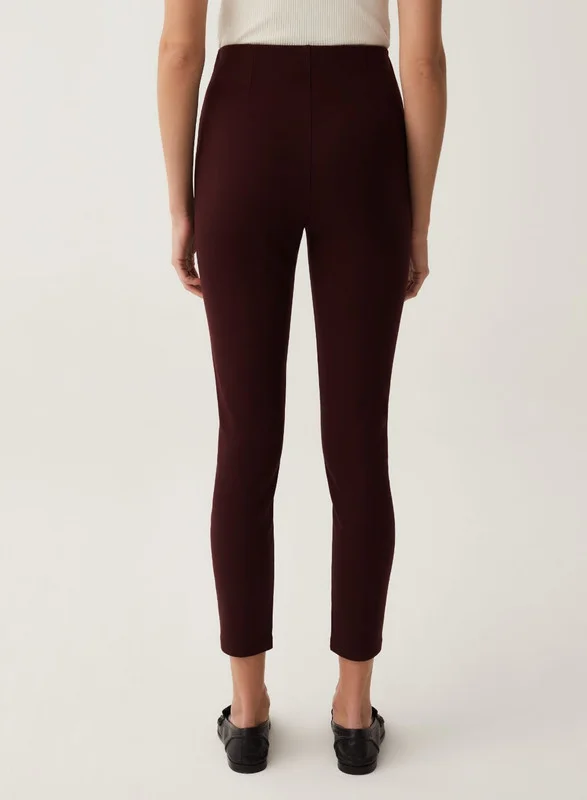 Ovs Stretch leggings with button