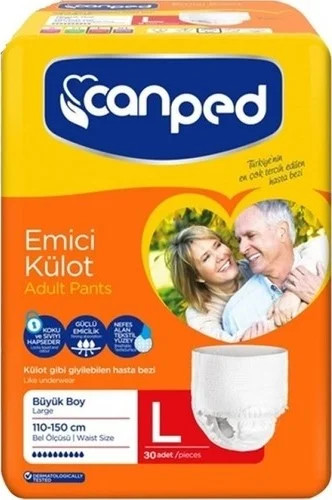 CANPED Absorbent Panties Patient Diapers Large Size Large 30 Pieces Eco Package