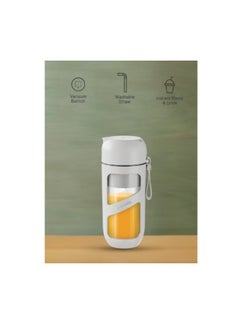 TechFort Porodo LifeStyle Vacuum Fresh Portable Juicer & Smoothie Blender 380mL 1500mAh - White  - Image 4