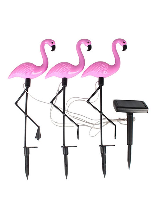 Loquat Solar Energy Powered Flamingo Lamp Black/Pink - Image 1