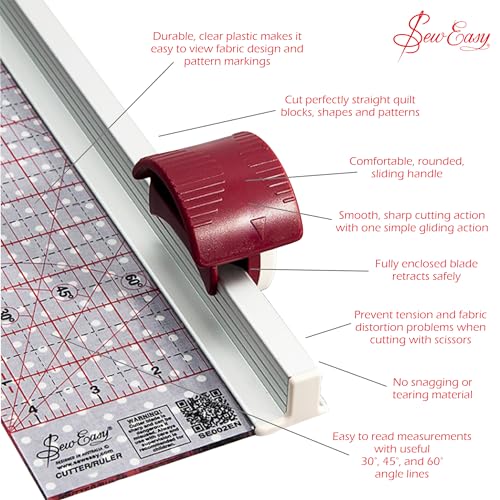 Sew Easy Ruler Cutter 4 1/2" x 13 1/2" - Image 3