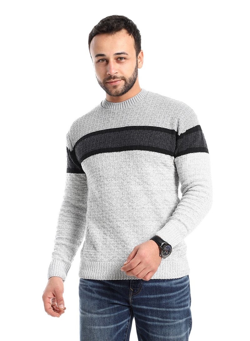 Caesar Wool Mens Pullover With Multi Design  - Image 2
